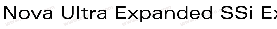 Nova Ultra Expanded SSi Extra Black Expanded字体转换
